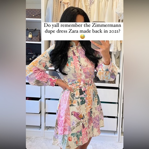 LAST ONE! 🎉 GORGEOUS ZARA NWT Linen Floral Print Mini Dress BLOGGERS FAVORITE! - Picture 16 of 16